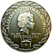 5 Dollars - Elizabeth Yellow-eyed penguins obverse image