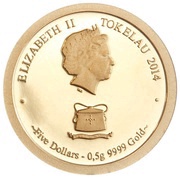 5 Dollars - Elizabeth II Unicorn obverse image