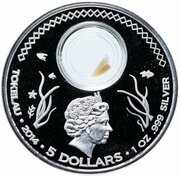 5 Dollars - Elizabeth II The Great White Shark obverse image