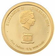 5 Dollars - Elizabeth II Yellowfin Tuna obverse image
