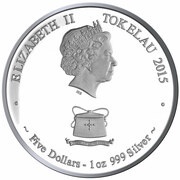 5 Dollars - Elizabeth II Year of the Goat obverse image