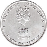 5 Dollars - Elizabeth II Mokoha-Great White Shark obverse image