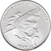 5 Dollars - Elizabeth II Mokoha-Great White Shark, New Zealand, 2015 reverse image