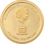 5 Dollars - Elizabeth II Great White Shark obverse image