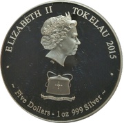 5 Dollars - Elizabeth II Capricorn obverse image