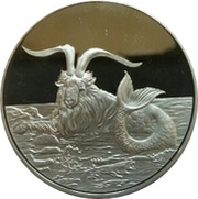 5 Dollars - Elizabeth II Capricorn, New Zealand, 2015 reverse image