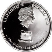 5 Dollars - Elizabeth II Aries; gilt obverse image