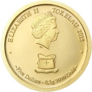 5 Dollars - Elizabeth II Year of the Goat obverse image