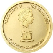 5 Dollars - Elizabeth II Year of the Goat obverse image