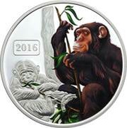 5 Dollars - Elizabeth II Year of the Monkey, New Zealand, 2016 reverse image