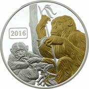 5 Dollars - Elizabeth II Year of the Monkey, New Zealand, 2016 reverse image