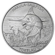 5 Dollars - Elizabeth II Hakula - Sailfish, New Zealand, 2016 reverse image