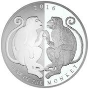 5 Dollars - Elizabeth II Mirror Monkeys, New Zealand, 2016 reverse image