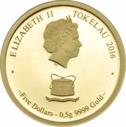 5 Dollars - Elizabeth II Year of the Monkey obverse image