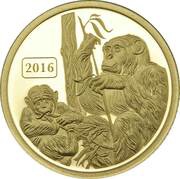 5 Dollars - Elizabeth II Year of the Monkey, New Zealand, 2016 reverse image