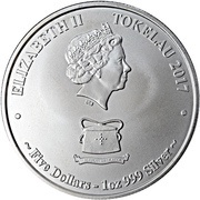 5 Dollars - Elizabeth II Barracuda obverse image