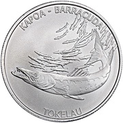 5 Dollars - Elizabeth II Barracuda, New Zealand, 2017 reverse image