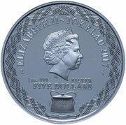 5 Dollars - Elizabeth II Maori Moko obverse image