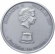 5 Dollars - Elizabeth II Poseidon obverse image