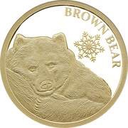 5 Dollars - Elizabeth II Brown Bear, New Zealand, 2017 reverse image