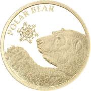 5 Dollars - Elizabeth II Polar Bear, New Zealand, 2017 reverse image