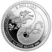 5 Dollars - Elizabeth II Equilibrium, New Zealand, 2018 reverse image