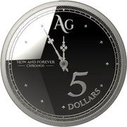 5 Dollars - Elizabeth II Chronos, New Zealand, 2019 reverse image