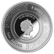5 Dollars - Elizabeth II Vivat Humanitas obverse image