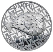 5 Dollars - Elizabeth II Porcupine Fish, New Zealand, 2021 reverse image