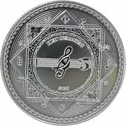 5 Dollars - Elizabeth II Vivat Humanitas, New Zealand, 2021 reverse image
