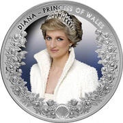 5 Dollars - Elizabeth II Lady Diana, New Zealand, 2022 reverse image