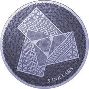 5 Dollars - Elizabeth II Magnum Opus, New Zealand, 2022 reverse image
