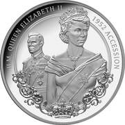 5 Dollars - Elizabeth II Accession, New Zealand, 2022 reverse image
