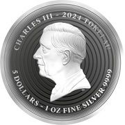 5 Dollars - Charles III Vincent van Gogh obverse image