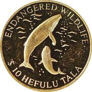 10 Tala - Elizabeth II Whales, New Zealand, 2003 reverse image