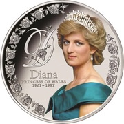 10 Dollars - Elizabeth II Princess Diana, New Zealand, 2017 reverse image