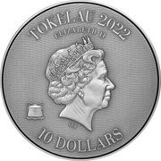 10 Dollars - Elizabeth II African Lion vs. Chinese Guardian Lion obverse image