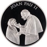 10 Diners Pope John Paul II, Andorra, 2005 reverse image
