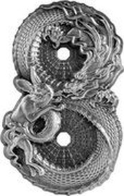 15 Dollars - Elizabeth II Posthumous; Dragon and Rabbit, New Zealand, 2023 reverse image