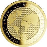100 Dollars - Charles III Terra reverse image