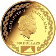 300 Dollars - Elizabeth II Apostle James obverse image
