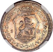 1 Real - Fernando VII Proclamation coinage reverse image