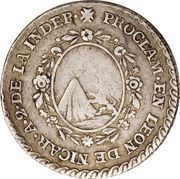 1 Real - Agustín I Proclamation coinage reverse image