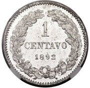 1 Centavo Aluminium Piedfort reverse image