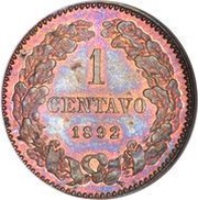 1 Centavo Pattern strike reverse image