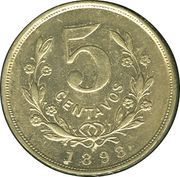 5 Centavos, Nicaragua, 1898 reverse image