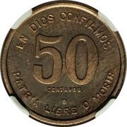 50 Centavos Pattern reverse image