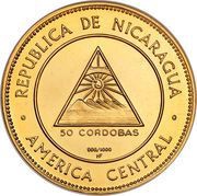 50 Córdobas Ruben Dario obverse image