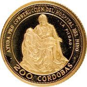 200 Córdobas La Pieta reverse image