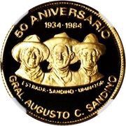 1000 Córdobas Three Generals reverse image